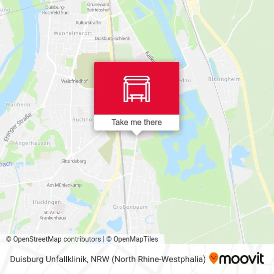 Duisburg Unfallklinik map