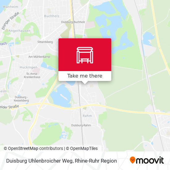 Duisburg Uhlenbroicher Weg map