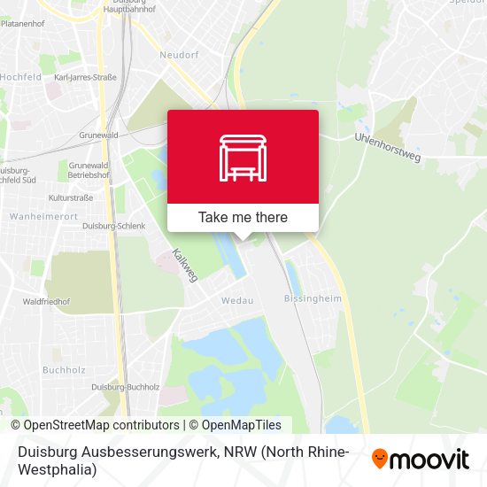 Duisburg Ausbesserungswerk map