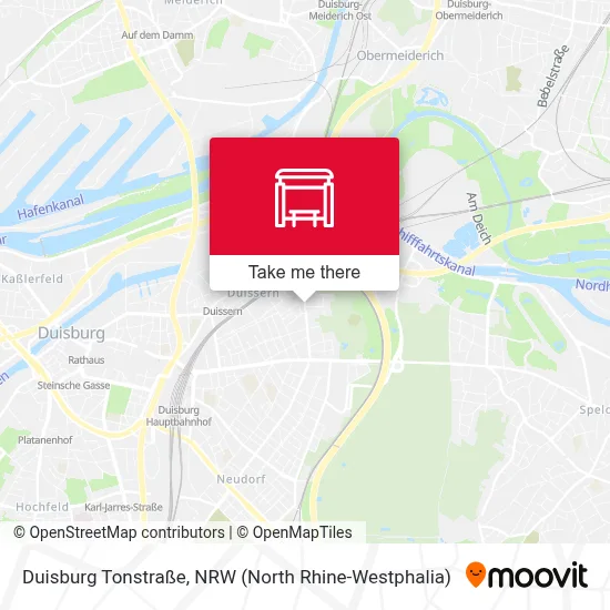 Duisburg Tonstraße map