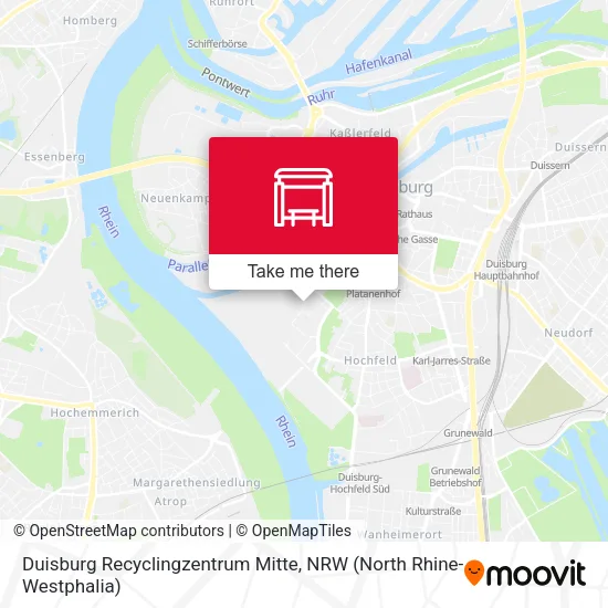Карта Duisburg Recyclingzentrum Mitte