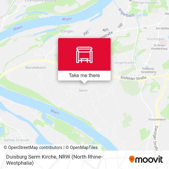 Duisburg Serm Kirche map