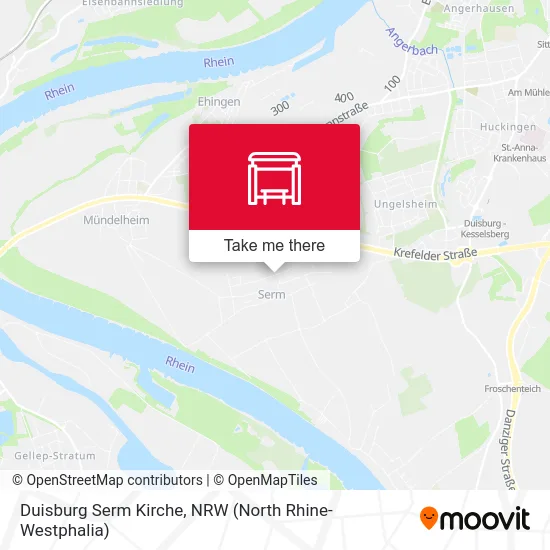 Карта Duisburg Serm Kirche