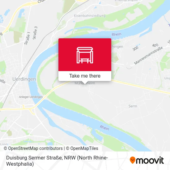 Duisburg Sermer Straße map
