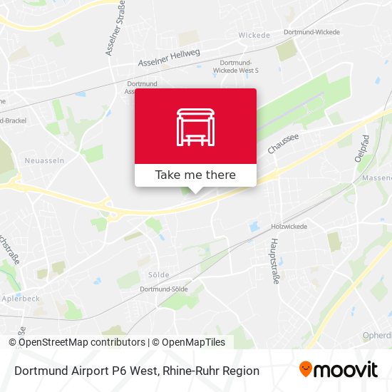Dortmund Airport P6 West map