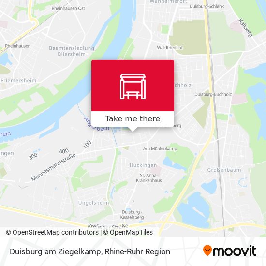 Duisburg am Ziegelkamp map