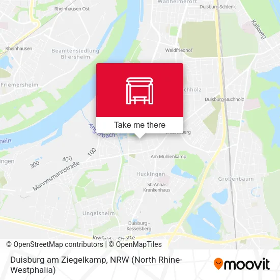 Карта Duisburg am Ziegelkamp