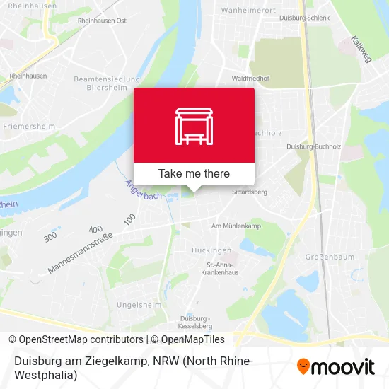 Карта Duisburg am Ziegelkamp