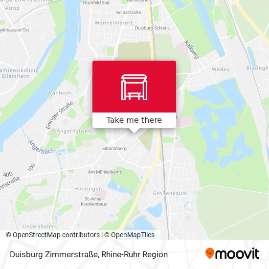 Duisburg Zimmerstraße map