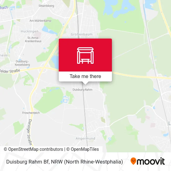 Карта Duisburg Rahm Bf