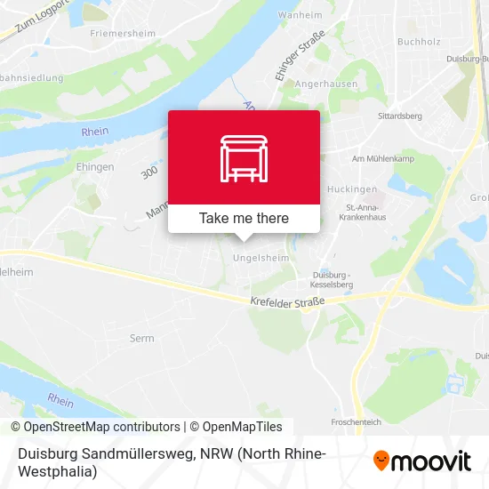 Duisburg Sandmüllersweg map
