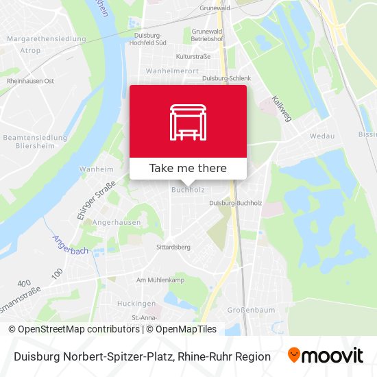 Duisburg Norbert-Spitzer-Platz map