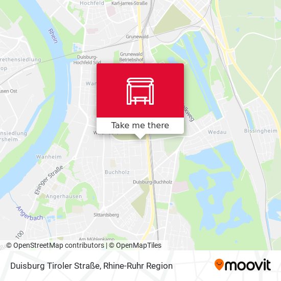 Duisburg Tiroler Straße map