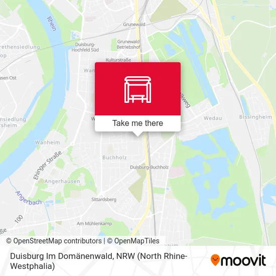 Карта Duisburg Im Domänenwald