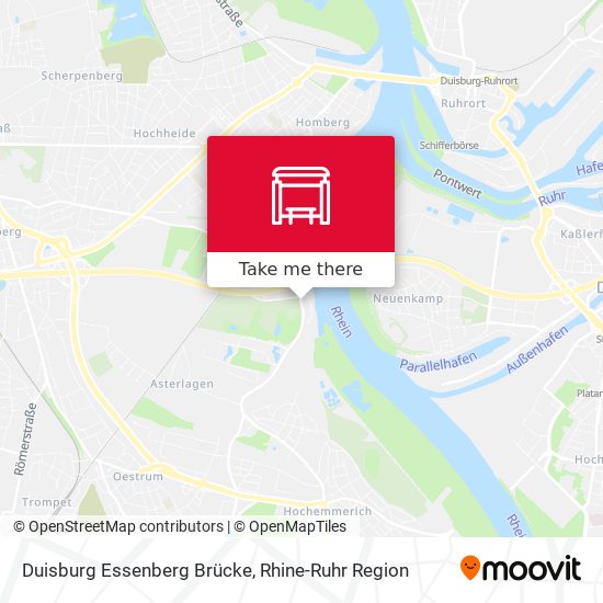 Duisburg Essenberg Brücke map