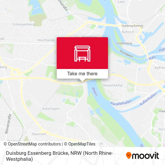 Карта Duisburg Essenberg Brücke