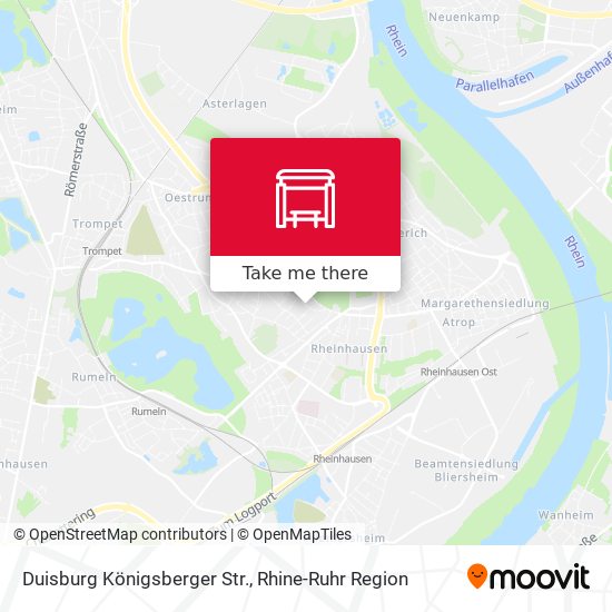 Duisburg Königsberger Str. map