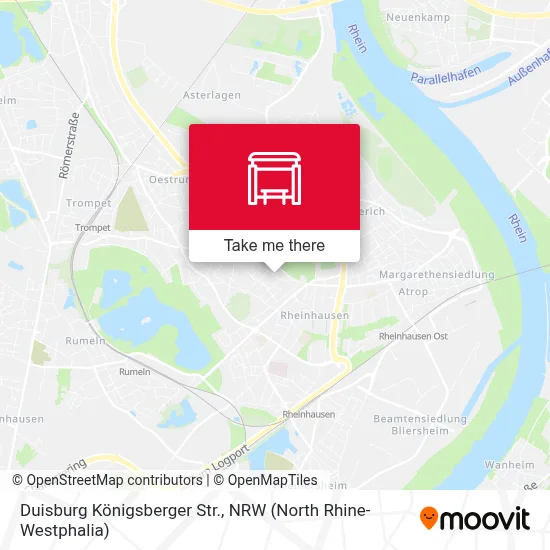 Duisburg Königsberger Str. map