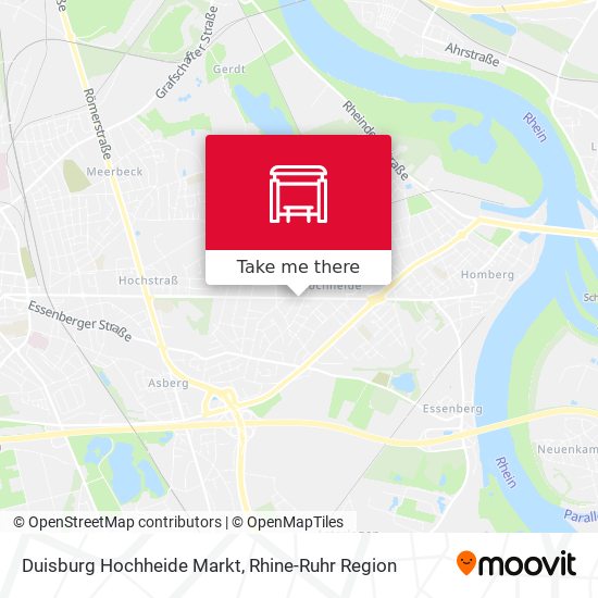 Duisburg Hochheide Markt map