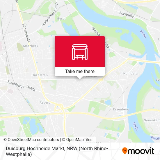 Duisburg Hochheide Markt map