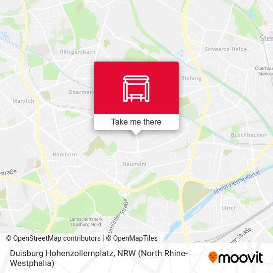Карта Duisburg Hohenzollernplatz