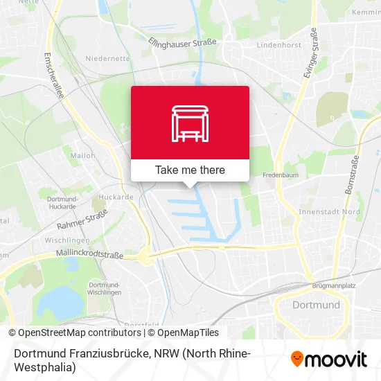 Карта Dortmund Franziusbrücke