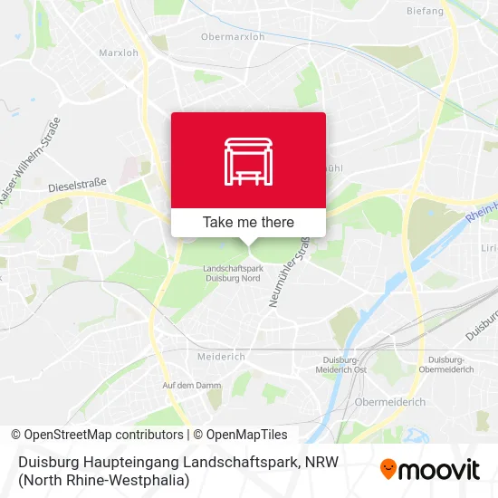 Карта Duisburg Haupteingang Landschaftspark