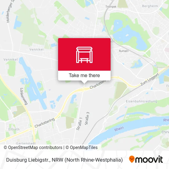 Карта Duisburg Liebigstr.