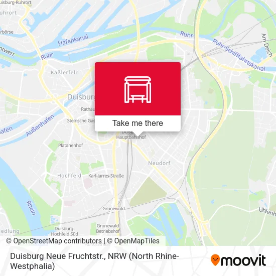 Карта Duisburg Neue Fruchtstr.