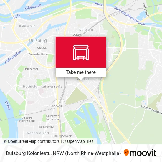 Карта Duisburg Koloniestr.