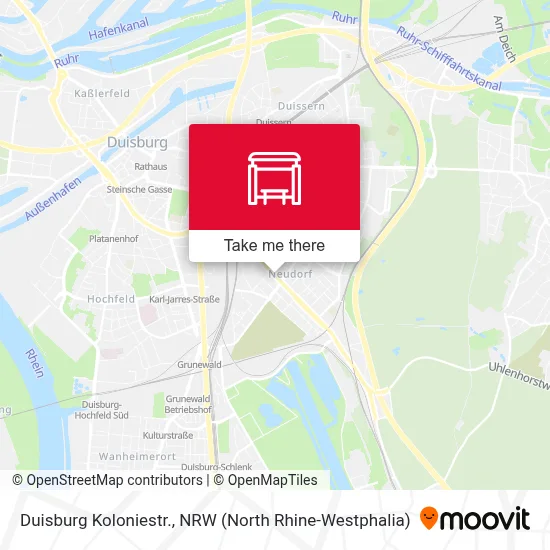Duisburg Koloniestr. map