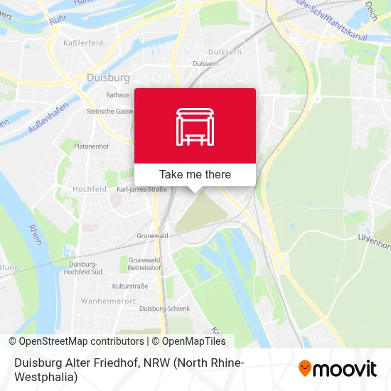 Duisburg Alter Friedhof map