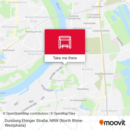 Карта Duisburg Ehinger Straße