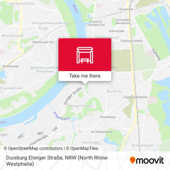 Карта Duisburg Ehinger Straße