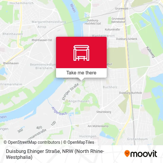 Карта Duisburg Ehinger Straße