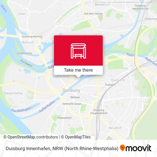 Duisburg Innenhafen map