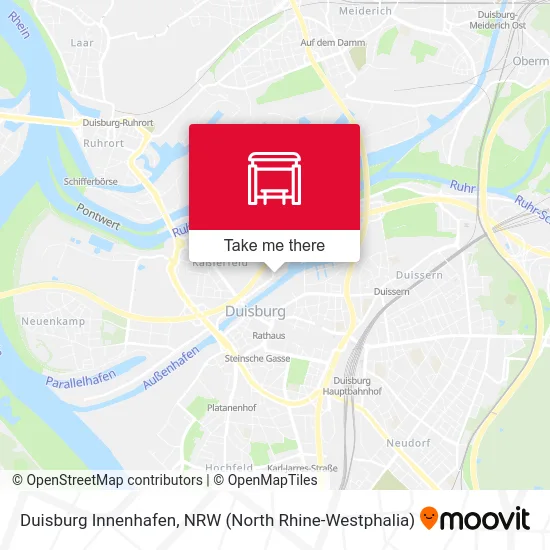 Duisburg Innenhafen map