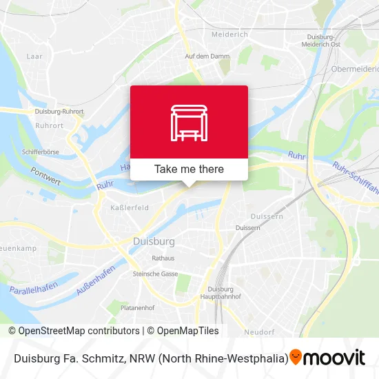 Duisburg Fa. Schmitz map