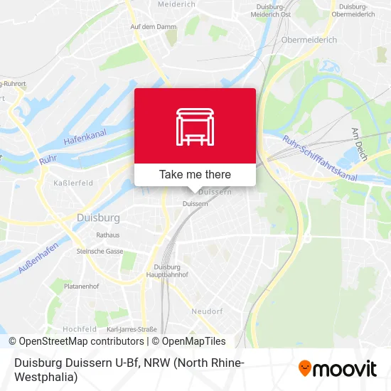 Карта Duisburg Duissern U-Bf