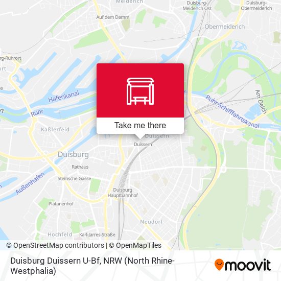 Duisburg Duissern U-Bf map