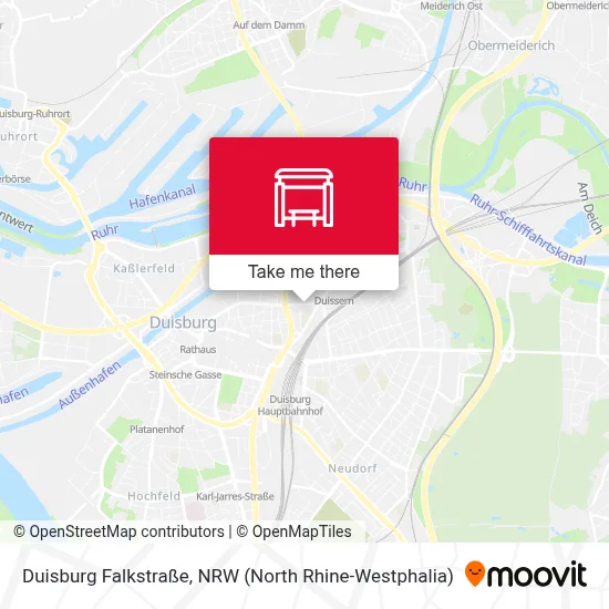 Duisburg Falkstraße map