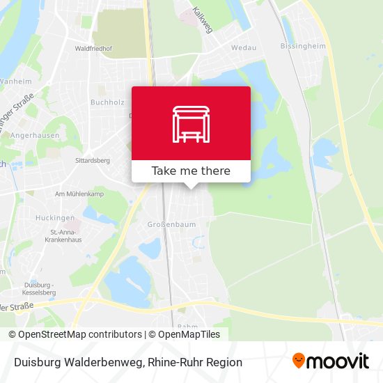 Duisburg Walderbenweg map