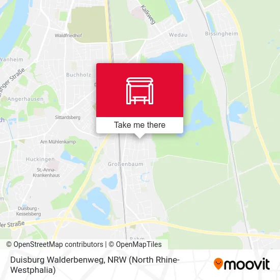 Duisburg Walderbenweg map