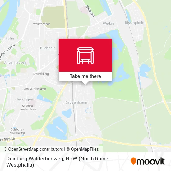 Duisburg Walderbenweg map