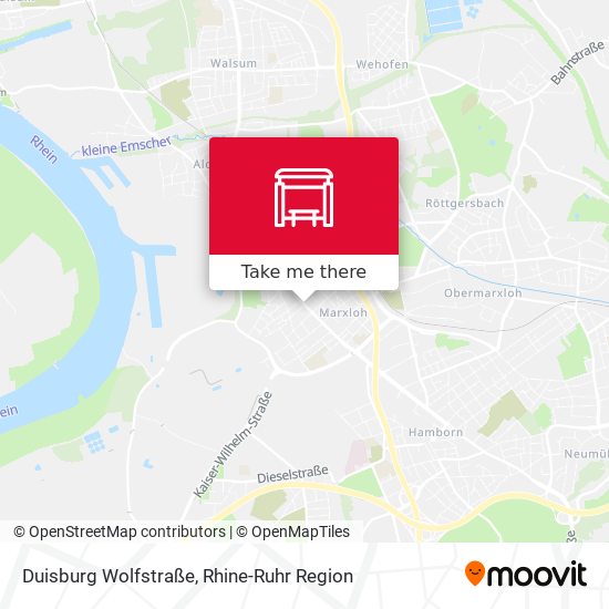 Duisburg Wolfstraße map
