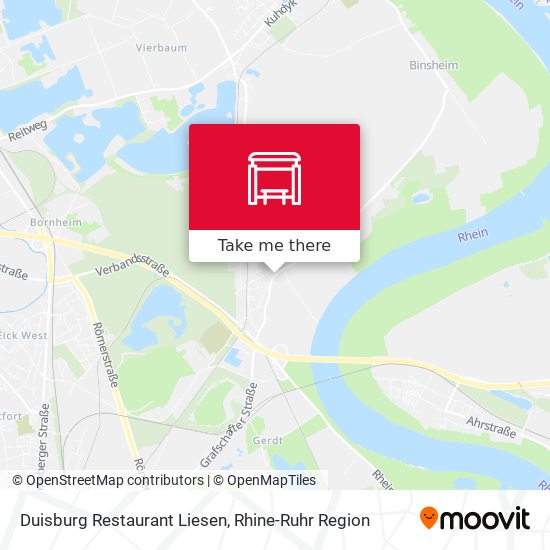 Duisburg Restaurant Liesen map