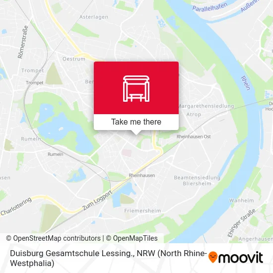 Карта Duisburg Gesamtschule Lessing.