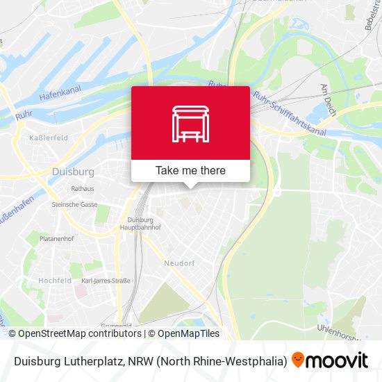 Duisburg Lutherplatz map