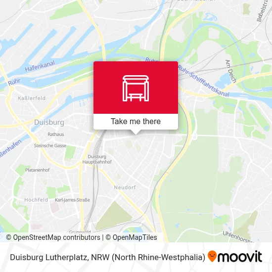 Duisburg Lutherplatz map