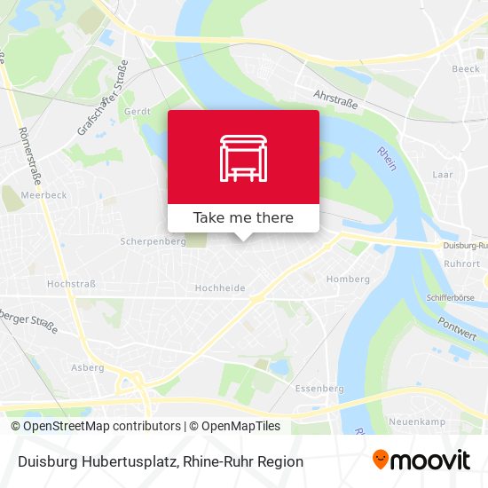 Duisburg Hubertusplatz map
